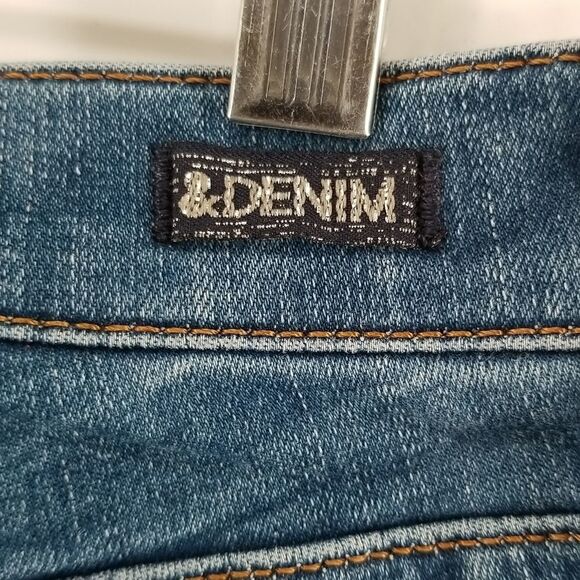 & Denim Jeans Women's Size 32 Shaping Skinny Ankle Regular Waist Mid Rise Denim - Picture 8 of 13